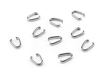 Drsnik iz nerjavečega jekla 2x10 mm - (3,5 mm) platina (10 kosov)