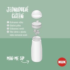 Steklenička NUK Mini-Me Sip - zelena 300 ml, 9m+