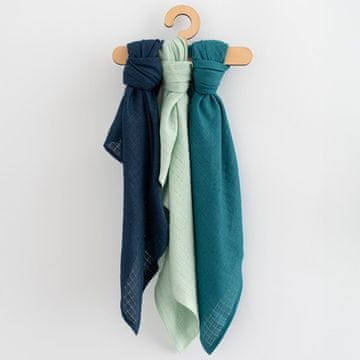 NEW BABY Nove otroške bombažne plenice 70x80 cm 3 kosi KLUK