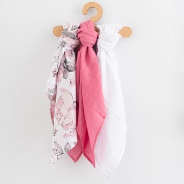 NEW BABY Muslinska plenica 60x80 cm 3 kosi HOLKA