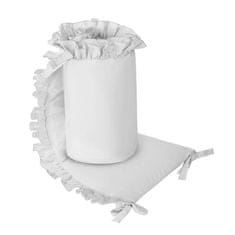 BELISIMA Pure Grey Zaščita za otroško posteljico 180x33 cm