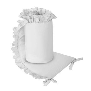 BELISIMA Pure Grey Zaščita za otroško posteljico 180x33 cm