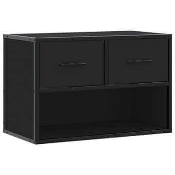 Vidaxl TV omarica črna 60x31x39,5 cm inženirski les in kovina