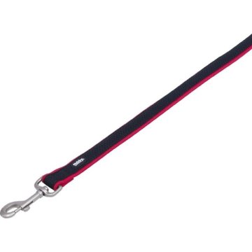 Nobby Najlonski mrežni povodec Preno 120cm x 15-20mm rdeč