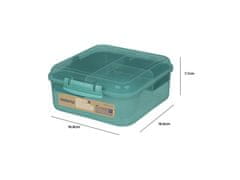 Sistema Sistema Ocean Bound Bento Cube trikomorna škatla s posodico za jogurt in 2 pladnjema 1,25 l, mešanica barv