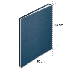 Hama Foto album WRINKLED 30x30 cm, 80 strani, moder, samolepilni