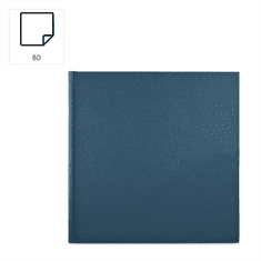 Hama Foto album WRINKLED 30x30 cm, 80 strani, moder, samolepilni