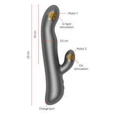 Oninder VIBRATOR RABBIT Oninder Oslo Vib. & Rotation Black App