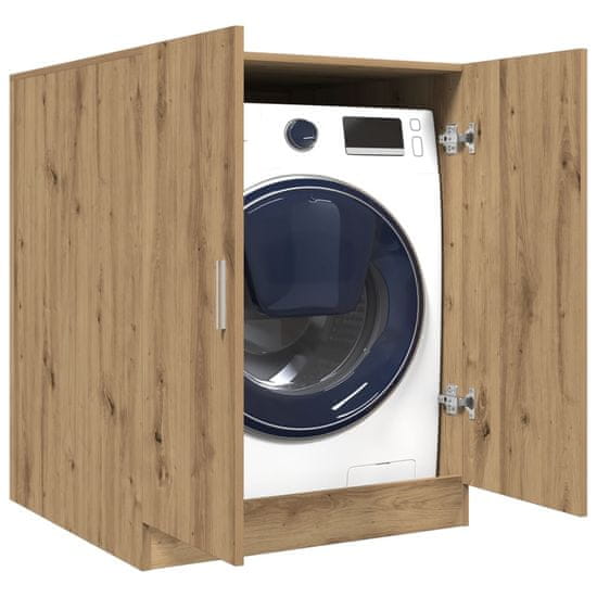 shumee vidaXL Omara za pralni stroj artisan hrast 70,5x71,5x91,5 cm