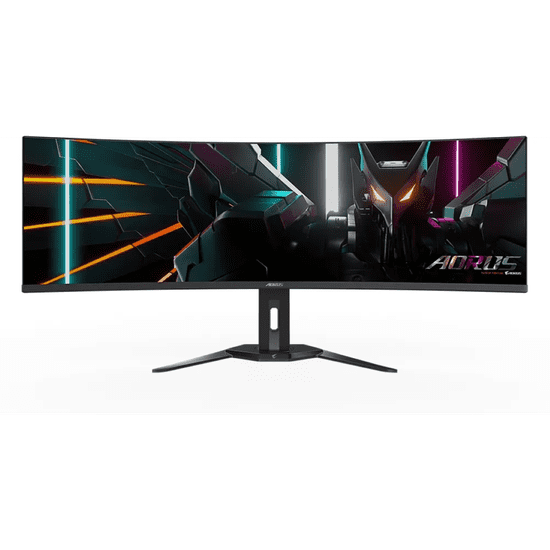 Gigabyte Aorus CO49DQ monitor, 124,46cm (49), ukrivljen, 5120 x 1440, 0.03ms, 144Hz (AORUS CO49DQ)