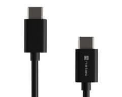 Natec Prati kabel USB-C, 100 W, 100 cm, univerzalni, črn