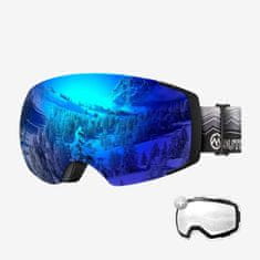 Outdoor master Outdoor Master Smučarska Očala Pro Snow + prozorna leča, Black/Grey frame with Blue lens