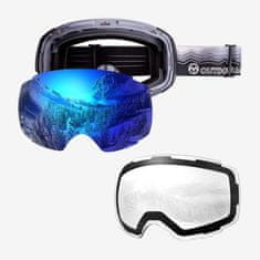 Outdoor master Outdoor Master Smučarska Očala Pro Snow + prozorna leča, Black/Grey frame with Blue lens