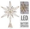 Okrasek za drevo 20LED STAR 33cm CHAMPAGNE/GOLD