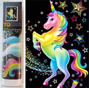 Norimpex Diamantna slika Mavrični samorog 30x40cm