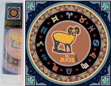 Norimpex Diamantna slika 7D Zodiakalni znak: Oven 30x30 cm