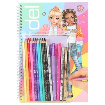 Top Model Kreativní blok , Se samolepkami a psacími potřebami, 15 ks