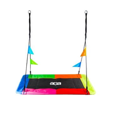 Aga Viseči pravokotni gugalnik 150x79 cm Barvni