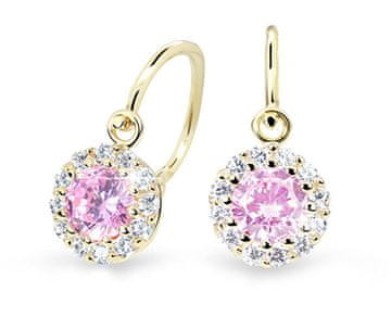 Cutie Jewellery Lepi otroški uhani iz rumenega zlata C2745-10-X-1