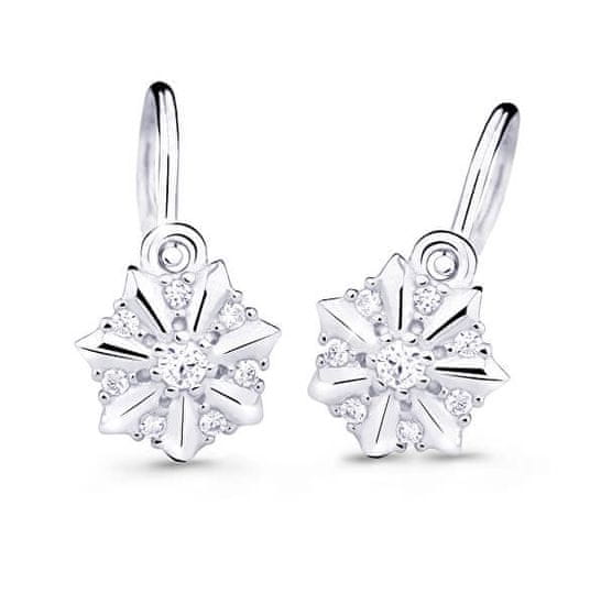 Cutie Jewellery Šarmantni otroški uhani iz belega zlata C2754-10-X-2