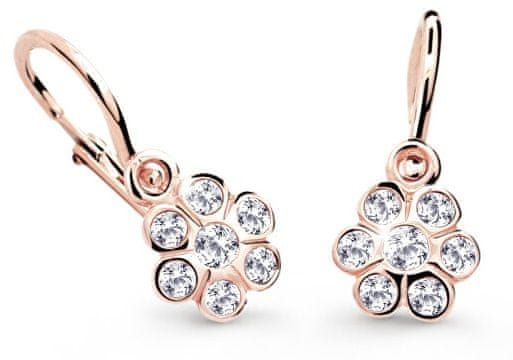 Cutie Jewellery Otroški uhani iz roza zlata C1737-10-X-4