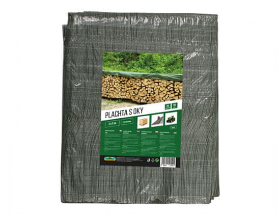 Zelena laminirana ponjava 3x5m 55g