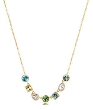 Brosway Igriva pozlačena ogrlica z barvnimi kristali Symphonia BYM164