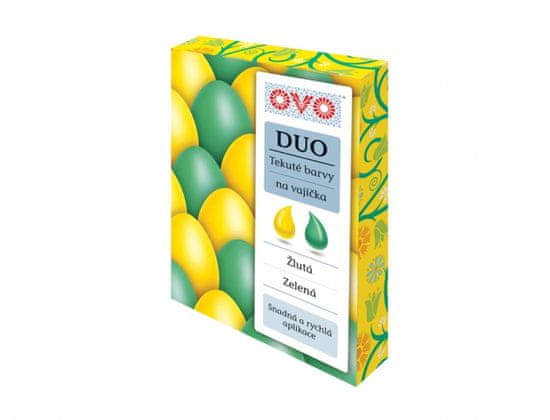 OVO Barva za jajca DUO zeleno-rumena 2x20ml