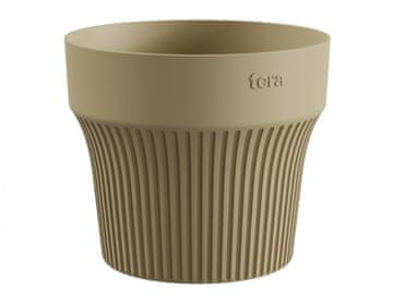 Prevleka za cvetlični lonec TINI plastična d12x10cm, bež