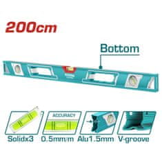 Total Vodna tehtnica/libela 200cm / IND (TMT220086)