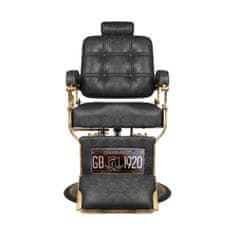 Eprim Gabbiano Boss HD Old Leather frizerski stol, črn