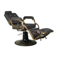 Eprim Gabbiano Boss HD Old Leather frizerski stol, črn