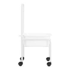 shumee Tuš kad za pedikuro na kolesih, bela