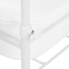 shumee Tuš kad za pedikuro na kolesih, bela