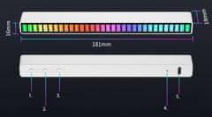 Verkgroup LED RGB dekorativni stolpec USB glasbeno delovanje 18cm