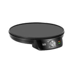 Teesa 1200W pekač za peko palačink in tortilj 30cm črn