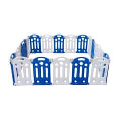 Aga4Kids Otroška plastična ograja 186x192x64 cm Modra