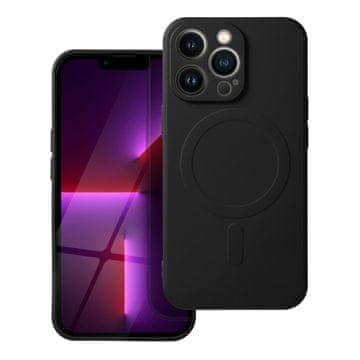 shumee Silikonski ovitek Mag Safe Case za iPhone 13 Pro Max črn