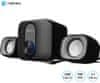 Pug 2.1 Stereo računalniški zvočniki, Plug&Play, USB-A, LED