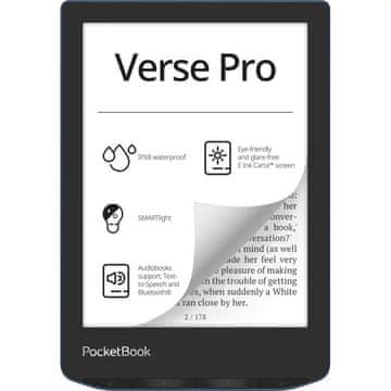 PocketBook PocketBook Verse Pro Azure PB634 6" 16GB IPX8 E-bralnik (PB634-A-WW)