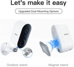Laxihub Arenti GO1 & SP zunanja full HD Wi-Fi kamera s baterijo za polnjenje in sončna plošča