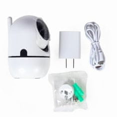 Gembird TSL-CAM-WRHD-02 pametna vrtljiva wifi kamera 1080p bela MicroSD