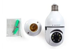 Gembird TSL-CAM-WRHD-01 pametna vrtljiva wifi kamera E27 1080p MicroSD