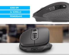 Natec Falcon brezžična miška, 3200DPI, ergonomska, stranski drsnik - rabljeno
