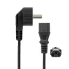 2.00m napajalni KABEL IEC C13 PC - SCHUKO POWER črni
