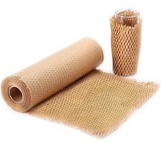 PIGO Papir ovojni zaščitni zarezan satje 70g 40cm x 25m rjav