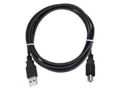 PremiumCord Kabel USB 2.0, A-B, 2 m, črn