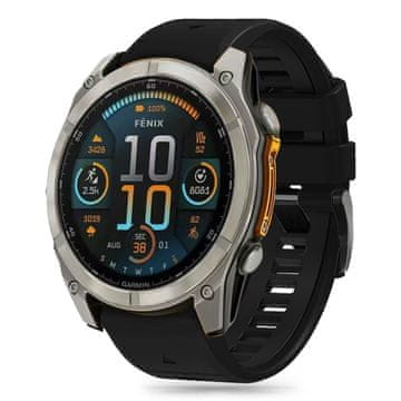 Tech-protect Silicone Line pašček za Garmin Fenix 5 / 6 / 6 Pro / 7 / 8 47mm / E, black