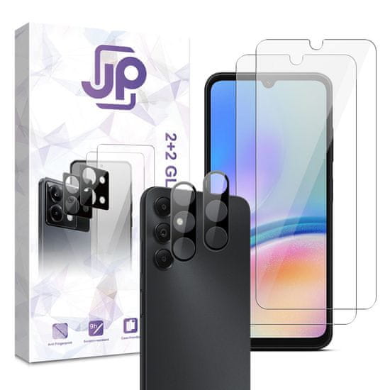JP JP Combo pack, Komplet 2 kaljenih stekel in 2 stekel za kamero, Samsung Galaxy A05s