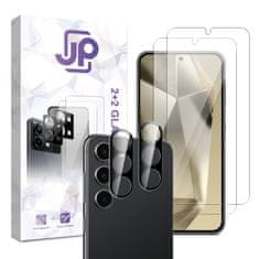 JP JP Combo pack, Komplet 2 kaljenih stekel in 2 stekel za kamero, Samsung Galaxy S24 Plus